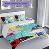 3pcs Ben and Holly's Little Kingdom Duvet Cover Set, Includes 1 Duvet Cover and 2 Pillowcases,Skin-Friendly&Comfortable Fabric,Suitable Bedding Sets