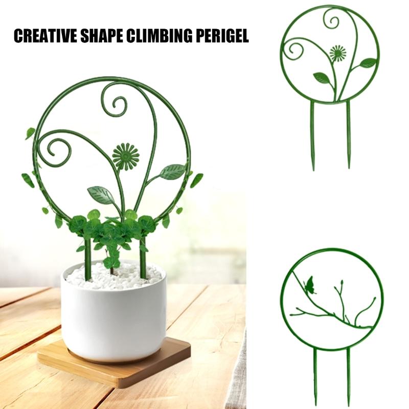 5Pcs Indoor Climbing Plant Trellis Small Trellis for Potted Plant Outdoor Plastic Garden Trellis Plant Support Trellis