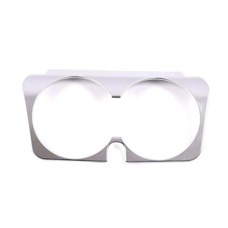 ABS For Mercedes Benz C E GLC Class W205 W213 X253 Car Carbon Fiber Texture Gear Shift Panel Water Cup Holder Frame Trim Cover