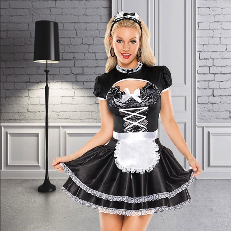Sexy maid dress, uniform seduction suit, maid dress restaurant maid dress