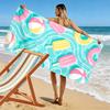 Buntes Eis und Strandbälle Muster Strandtuch schnelltrocknend für Reise Outdoor-Sport Joggen Strand und Schwimmen
