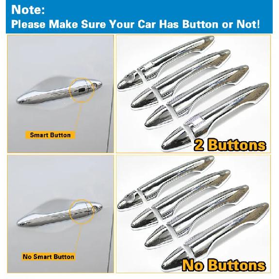 For Hyundai Elantra 2011-2016 Chrome Door Handle Cover  Trim Set of 4Pcs Avante 2012 2013 2014 2015 Accessories Car Styling