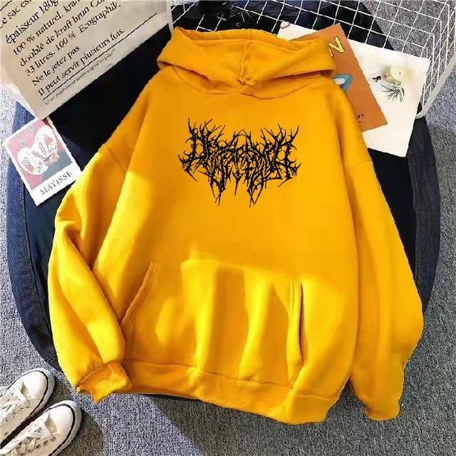 Hoodie Sweatshirt For Women With Print Pattern And Vneck In Casual Style