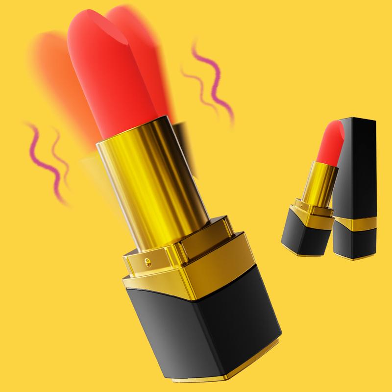 Bullet Lipstick G Spot Vibrator Lipstick Shaped Tip with 10 Vibration Modes Discreet Pocket Womens Clitoral Rechargeable