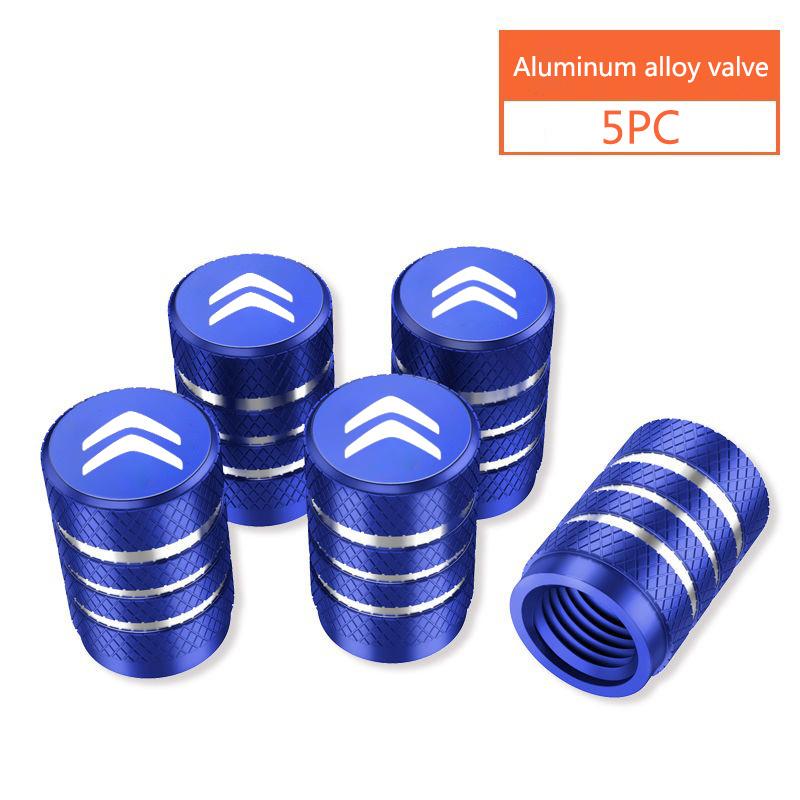 5Pcs Metal Alloy Car Wheel Tire Valve Stem Caps For Citroen C4 C3 C5 C1 C2 Berlingo C-Elysee C4-Picasso C4-Aircross Accessories alr123