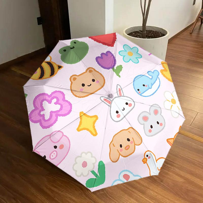 

1pc Kawaii Animals Automatic Open/Close Umbrella, Formal Events - Ideal Gift for Family or Friends, Outdoor Accessory yy251211239