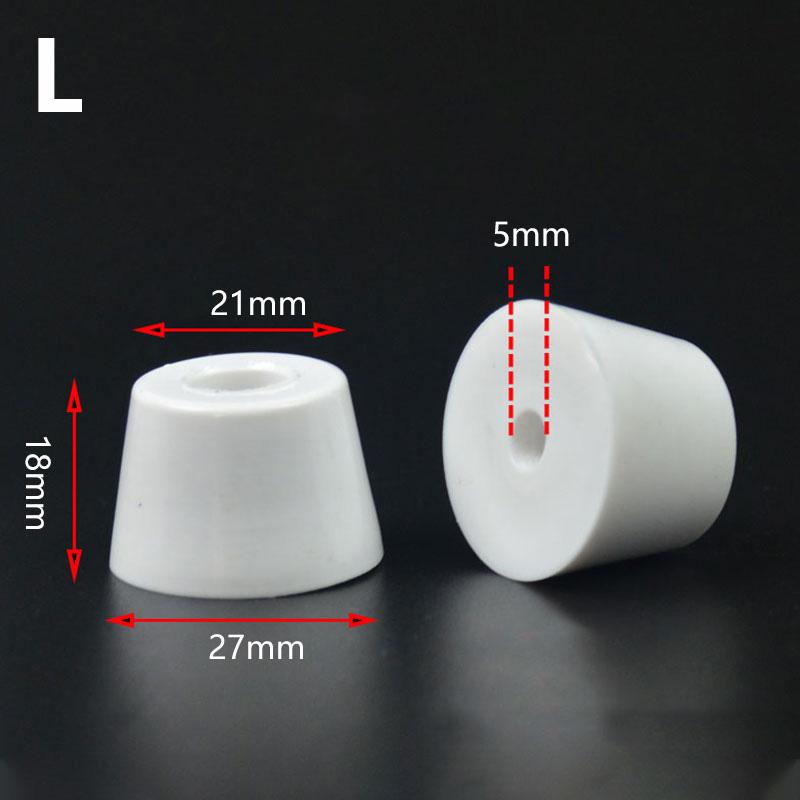 10Pcs Anti Slip Furniture Legs Feet Pads for Cabinet Bed Table White Conical Rubber Shock Pad Floor Protector Furniture Parts