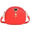 New Women's Diamond Small Round Bag Fashion Embroidered Women's Bag Shoulder Messenger Bag Feeling Bag One Piece