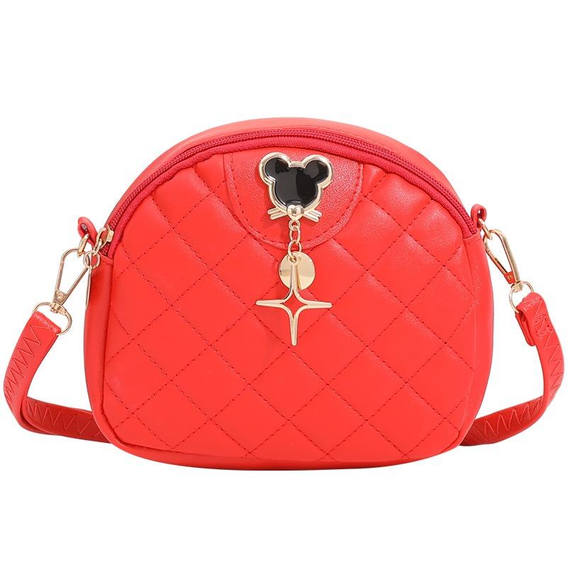 New women's diamond small round bag fashion embroidered women's bag shoulder messenger bag feeling bag one piece