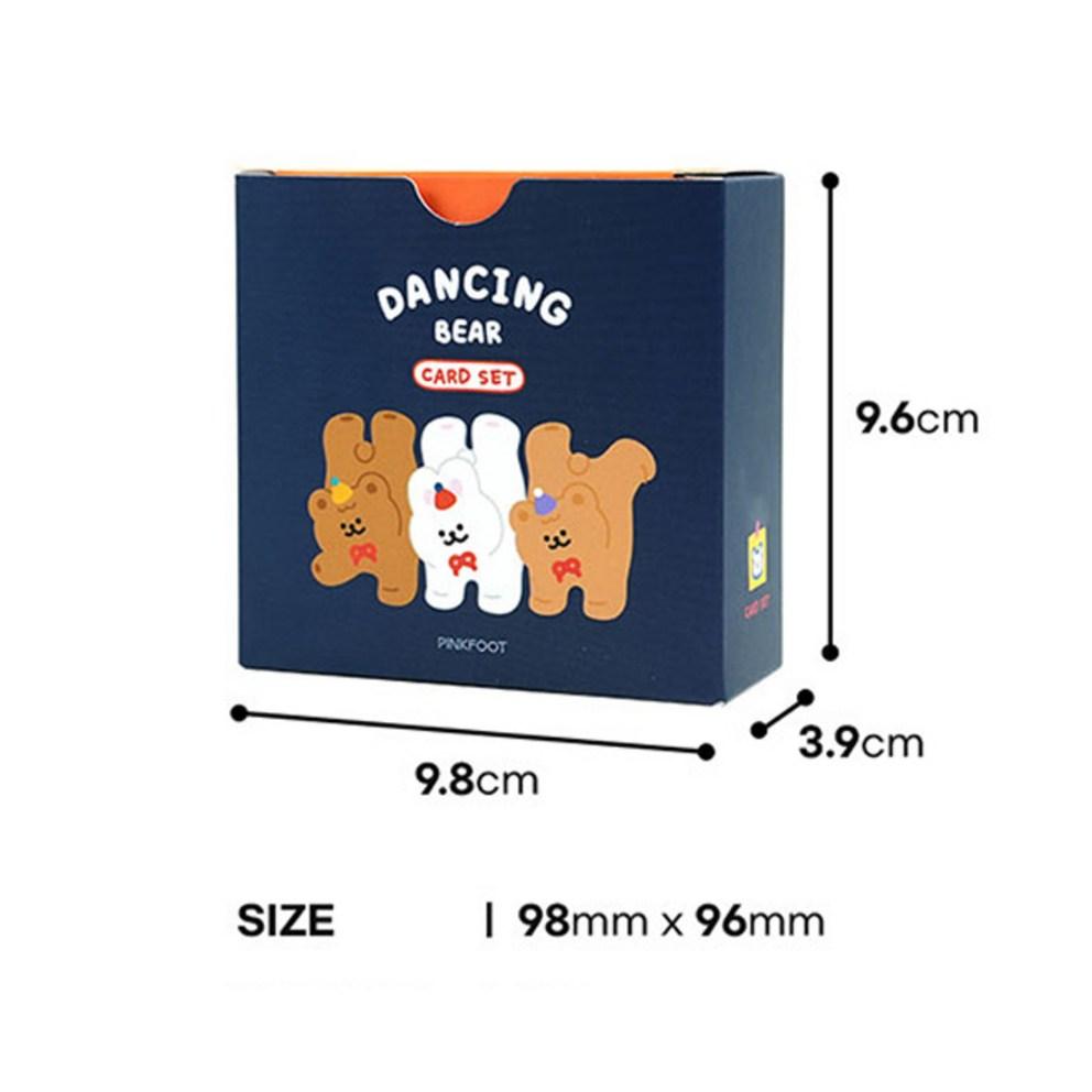 Pinkfoot 10000 Dancing Bear Kartenset, Marineblau, 1 Stück