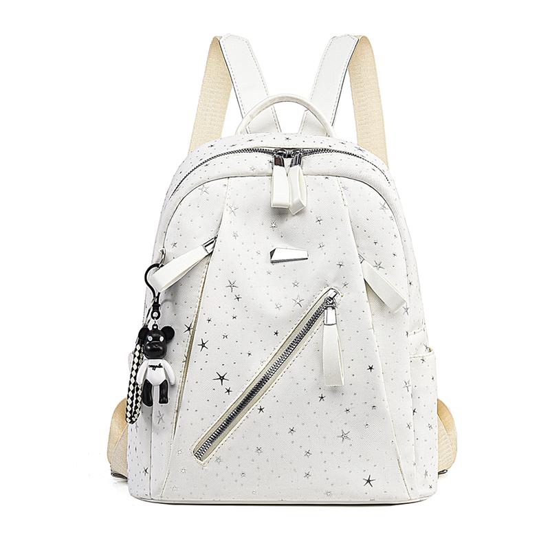 Star Backpack Women's Lightweight Oxford Backpack Student Schoolbag
