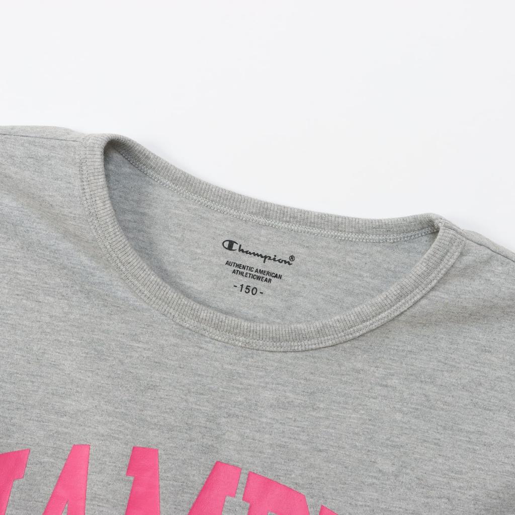 Shorts Barn Rund Hals Polyester Bindande Hals Grafiskt Logotyptryck Shorts Set Flickor Vardag Mörkblå 160 [Champion] T-shirt 100% T-shirt & CK-ZW03
