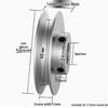 Aluminum Alloy V-Groove Motor Spindle Pulley for DIY Lathe & Drill Press