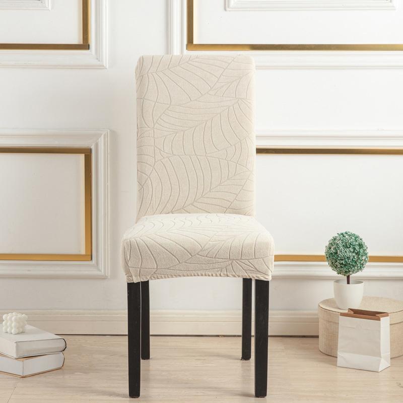 1/2/4pcs Jacquard Stretch Dining Chair Slipcover Removable Washable Chair Protector for Living Room Hotel Dining Room Kitchen