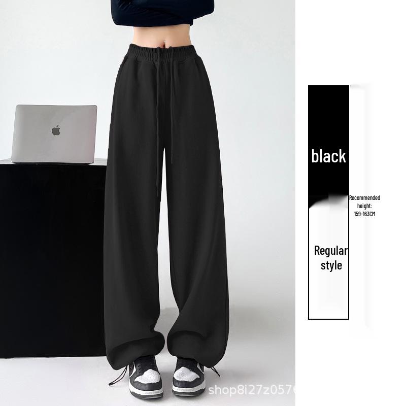 Women's High Waist Wide-Leg Sweatpants: 2025 American Spring/Autumn Style Joggers