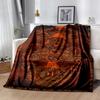 Viking Runes & Tree of Life Flannel Blanket Soft All-Season Throw, Design for Camping, Car Travel, Hiking Sofa, Bed, Office Perfect Gift for Parties