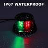 LED Boat Navigation Light Red and Green Marine Navigation Light Boat for Pontoon Yacht  12V Silver Plated Frame