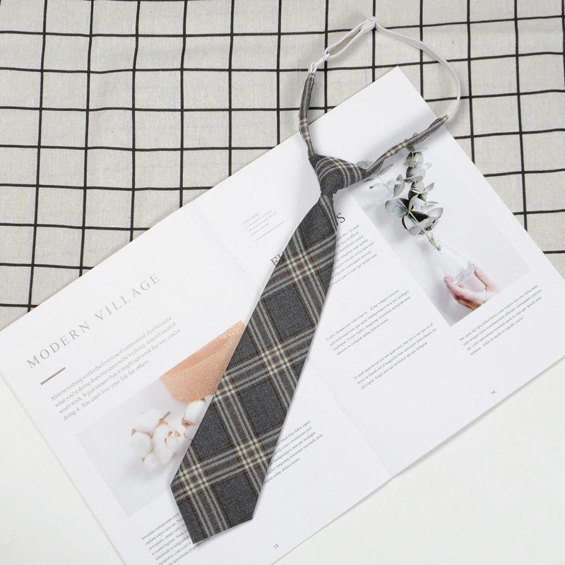 Childrens Adults Tie With Striped Linen Material For Casual School Wear