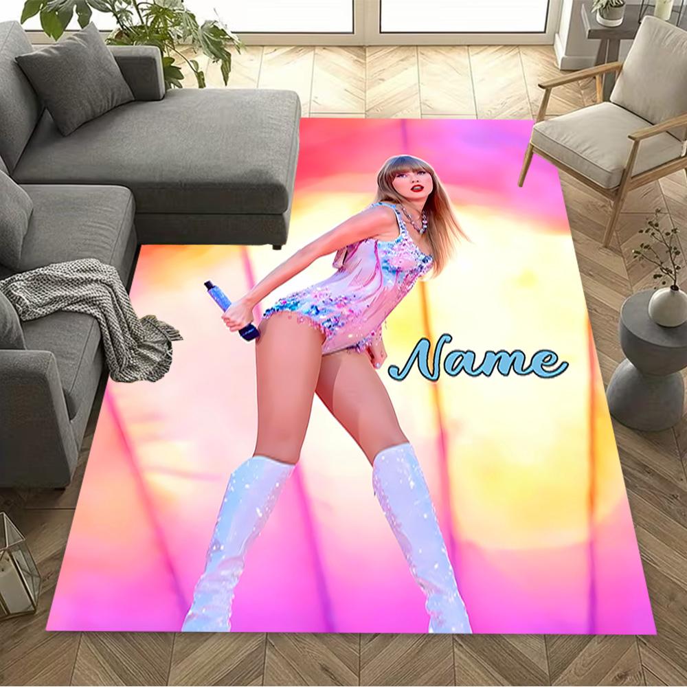 Tappetino personalizzato Taylor Swift Live Performance Perfetto per Soggiorni Camere Universitarie Balconi Corridoi Tappeto Antiscivolo Decora Uffici