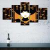 Contemporary Picture Frame Modular 5 Pieces Woman Face Abstract Art Poster Modern Wall Canvas Painting Prints Bedroom Home Decor