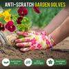 Hagehansker for planting og gårdsarbeid, håndflatebelagte blomsterhagehansker, sklisikre arbeidshansker, sklisikre husholdningshansker for arbeidsbeskyttelse