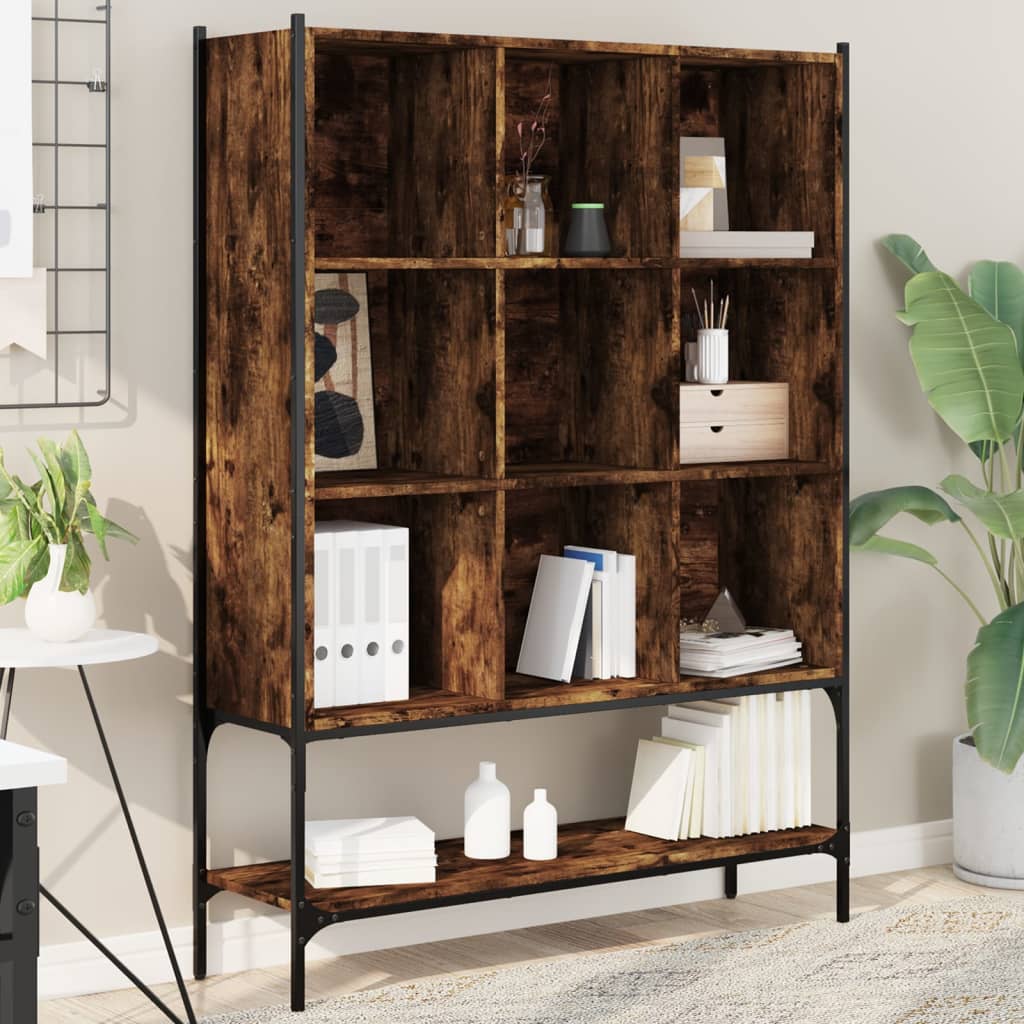 Bookshelf Smoked Oak 102 x 30 x 141.5 cm Engineered Wood