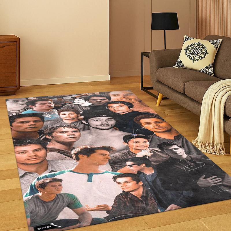 

Dylan O’Brien DOB Actor Carpet Rug for Bedroom Living Room Sofa Playroom Doormat Home Decor,Kid Game Area Rug Non-slip gift 40x60cm