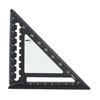 Triangle Ruler Aluminum Drafting Triangle Square Ruler 45/90 Degree Right Angled Woodworking Math Geometry Tool