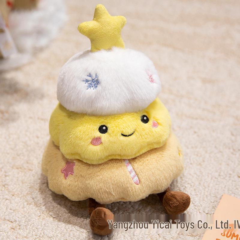 2026 Christmas Tree Plush Toy - Cute Holiday Pillow & Decoration