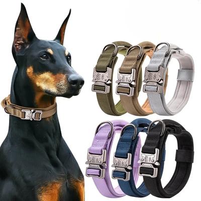 Tactical Dog Collar Large Dog Tactical Dog Collar  with Handle Dog Collar Large Dog Outdoor Traction Collar