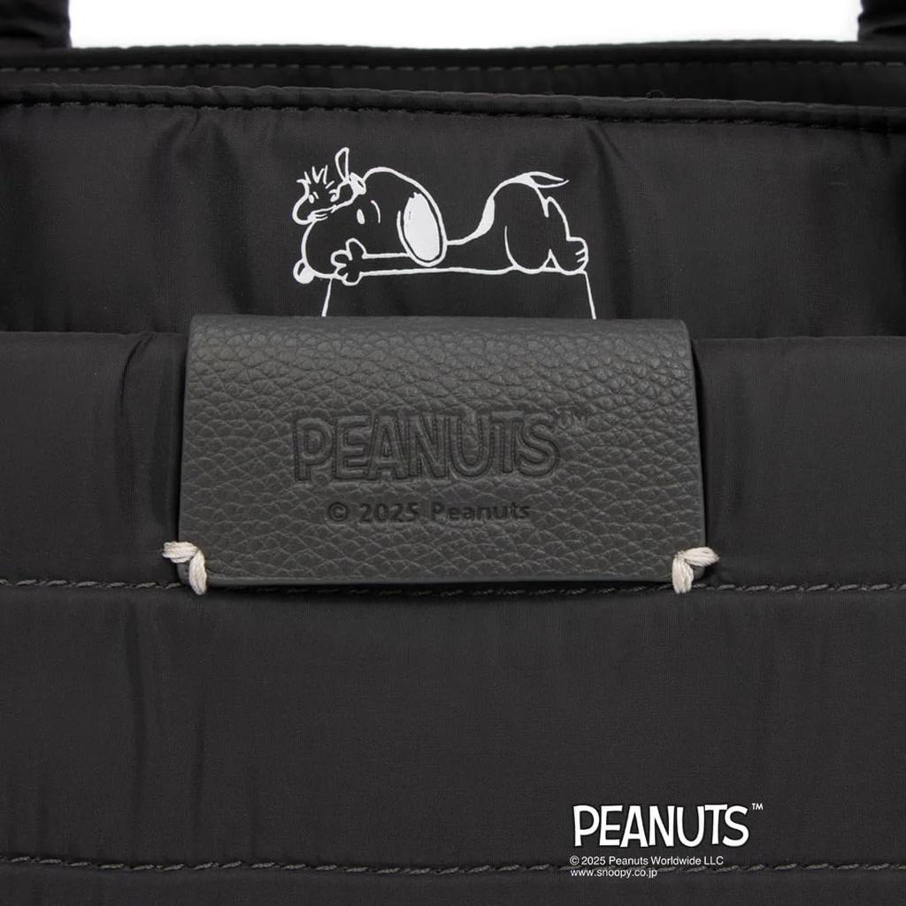 CLATHAS X PEANUTS Tote Black Women's Bag,