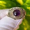Natural Amethyst Gemstone 925 Sterling Silver handmade Ring Size 9 US Gift Ring