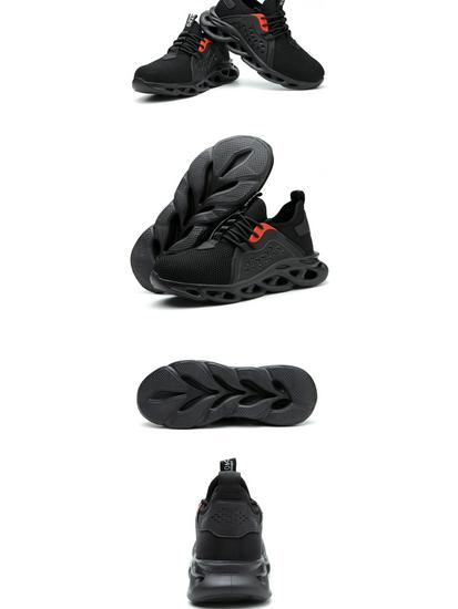 Steel Toe Breathable Safety Shoes, Anti-Smash, Anti-Puncture, Insulated, Durable & Comfortable for Long Standing