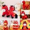 Traditional New Year Plush Toy With Pp Cotton For Festive Celebrations And Gift Giving