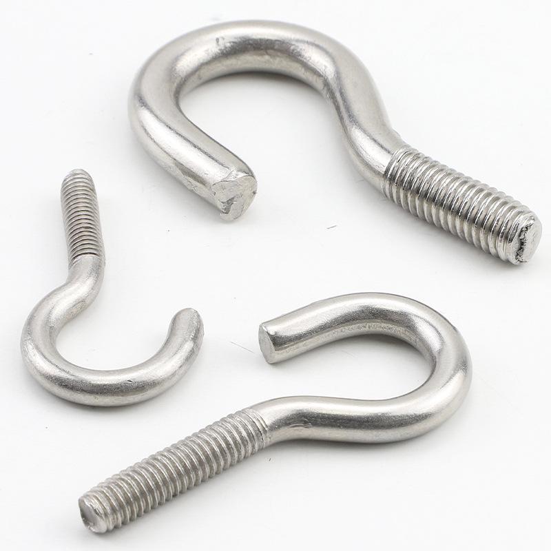 

Крюк с ушком из нержавеющей стали 304 - размеры M4/M5/M6/M8 M4*16 (White Zinc Plated)