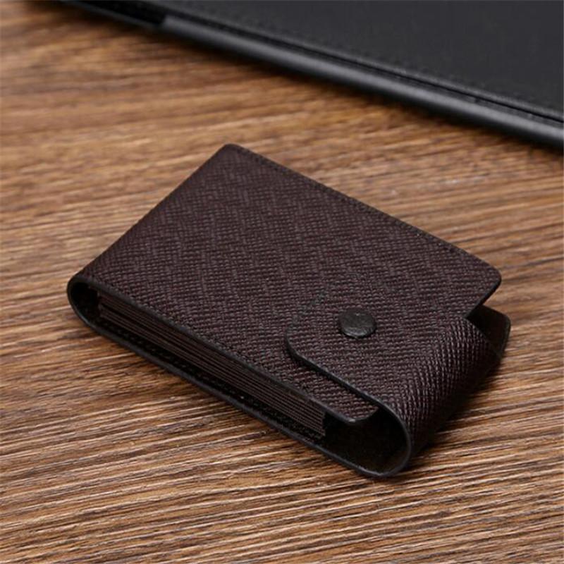 1 Pc Men Credit Card Holder Leather Purse for Cards Case Wallet for Credit ID Bank Card Holder Women Cardholder and Coins