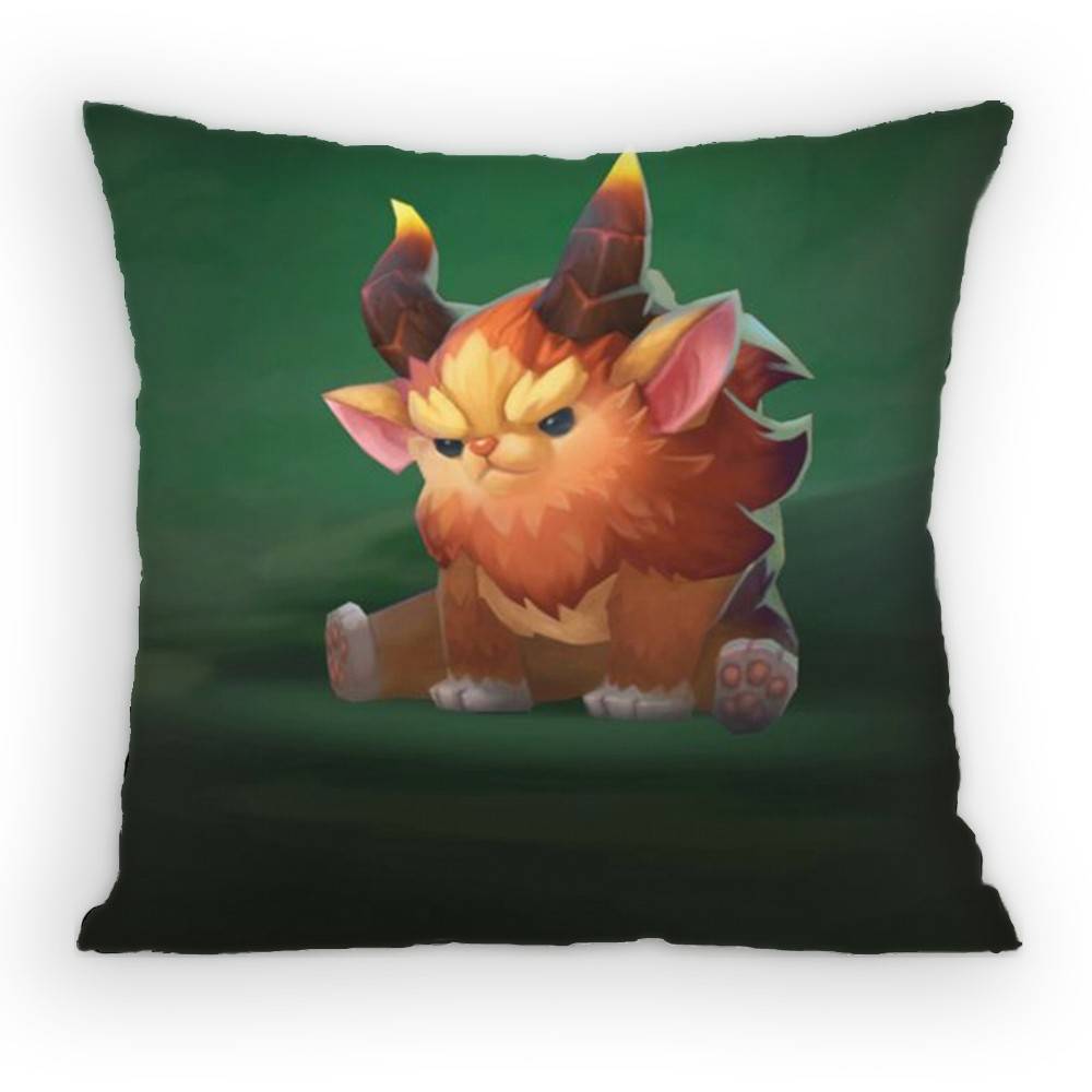 

TFT Little Legends Pillow Case Sofa Living Room for Bedroom car Headboard Backrest Cushion Square Cushion Nap Time 30x30 cm