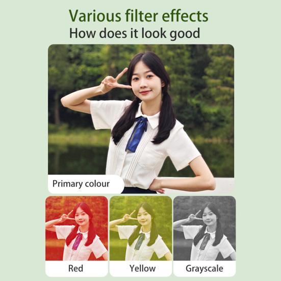 48MP digitální fotoaparát s LED přisvětlením 180stupňově výklopný displej Kompaktní design Přenosný fotoaparát Vlogging rekordér