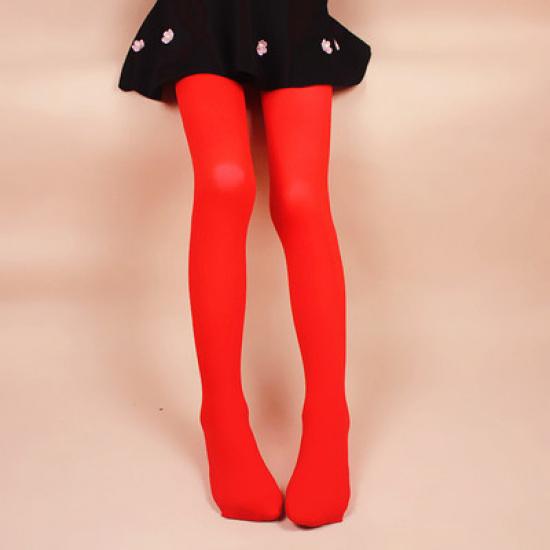 Spring, Autumn, Summer Thin Velvet Girls' Pantyhose Children's School Uniform Socks Big Kids' White Dance Tights Stockings