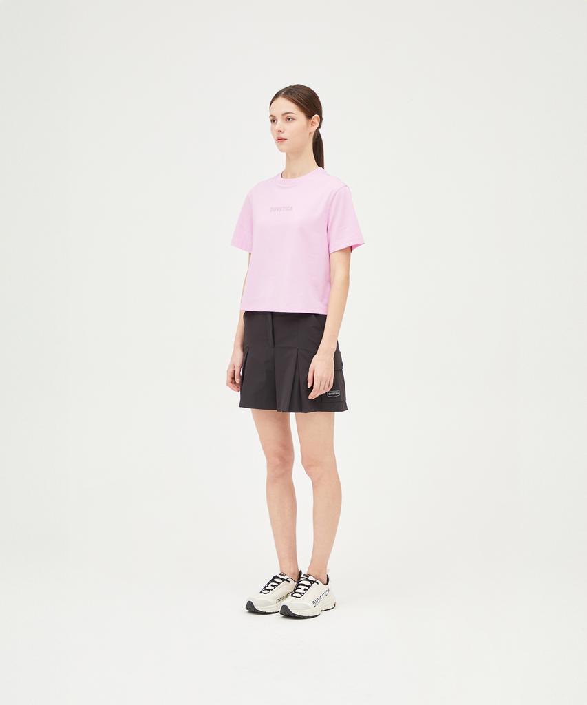 DUVETICA Mirasol Crop (Light Violet) (Women'S Short Sleeve T-Shirt)