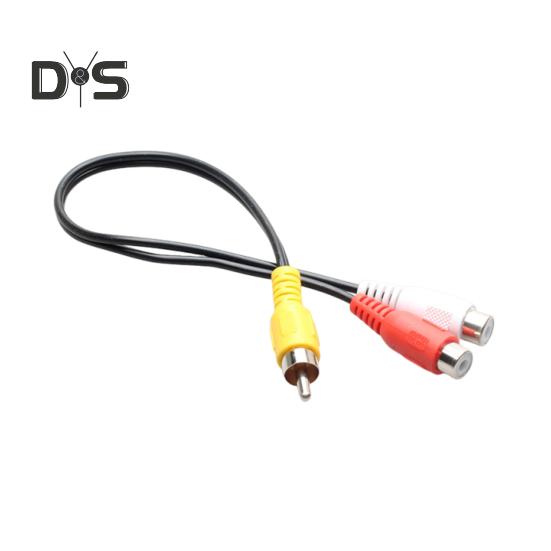 

Высококачественный аудиокабель, стабильный универсальный 2 RCA штекера на 1 RCA гнездо, Y-образный разветвительный кабель, динамик, стереоаудиоадаптер, шнур 1Male to 2Female