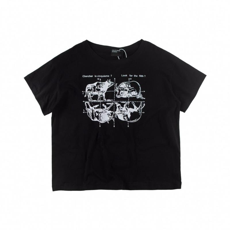 Letter printing retro portrait American tide brand loose men's and women's casual short-sleeved T-shirt tide