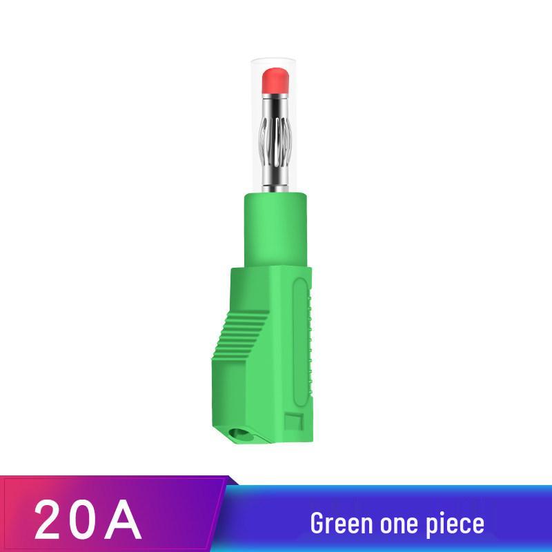 4mm Stackable Banana Plug with Safety Shroud & Spring-Retractable Nitrile Wire Test Lead
