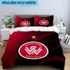 Western Sydney Wanderers Fc 3PCS Bedding set,Ideal for1pc Duvet Cover And 2pcs Pillowcases Perfect for Christmas gift,Ideal for Bedroom, Dormitory