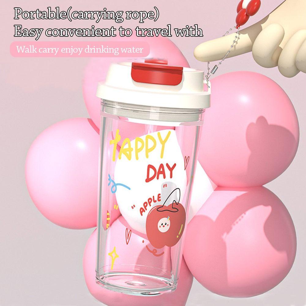 Leak-proof Water Cup 650ml Coffee Cup Portable Water Bottle  Student