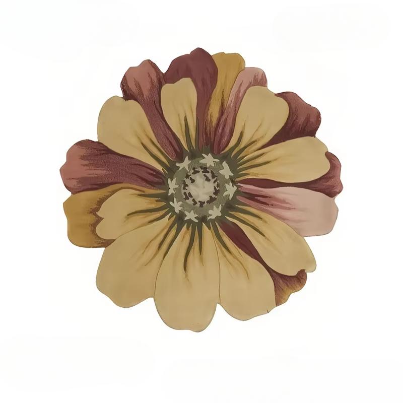 French Style Rugs for Bedroom Thicken Plush Study Mat Irregular Shapes Living Room Decoration Flower Carpet Home Fluffy Soft Rug