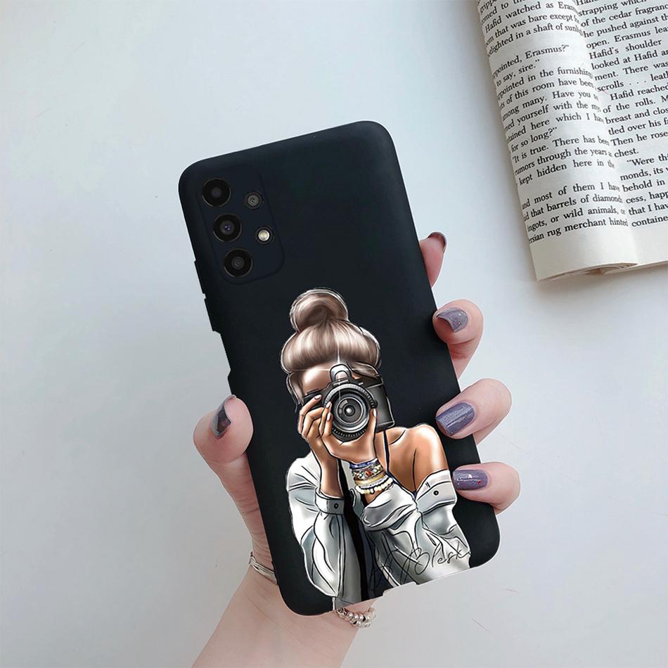 For Cover Samsung Galaxy A13 A33 A53 A73 5G Beautiful Girl Soft Silicone Case For Samsung A13 4G A 13 A135F GalaxyA13 Funda Case