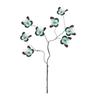 Artificial Butterfly Branches Simulation Stems with 8 Fake Butterflies for Vase Filler DIY Bouquets Home Office Table Decor