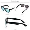 [FashionBerry] 2. Black x Yellow Mirror Sunglasses for Men, Wellington Style, 99% UV Protection, Lightweight Frame, UV Protection, Sports, Driving,