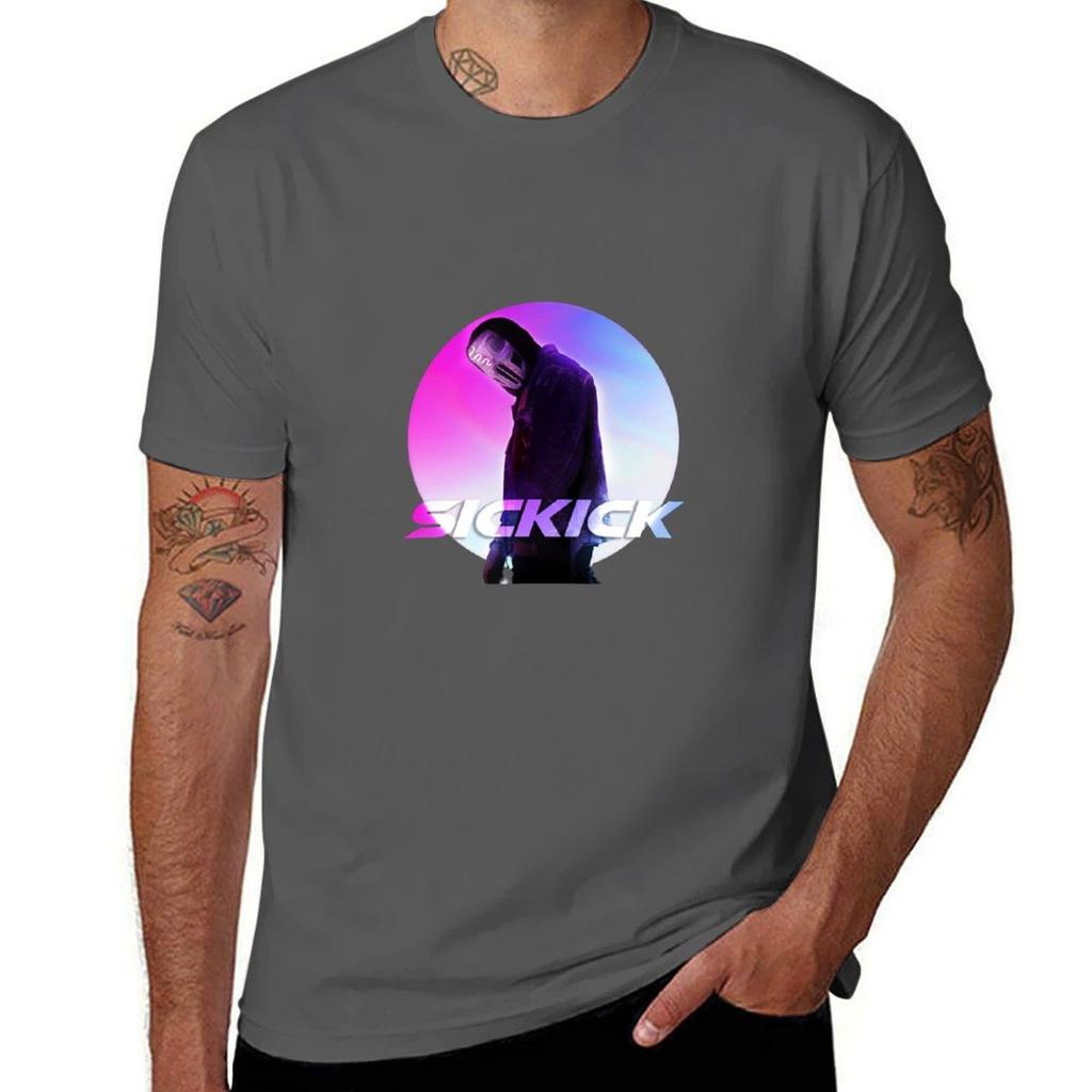 Sickick Music SckKck T-Shirt Bequemes Arbeits-T-Shirt